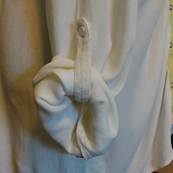 Free People cream colored blouse Sz M - Picture 4 of 8